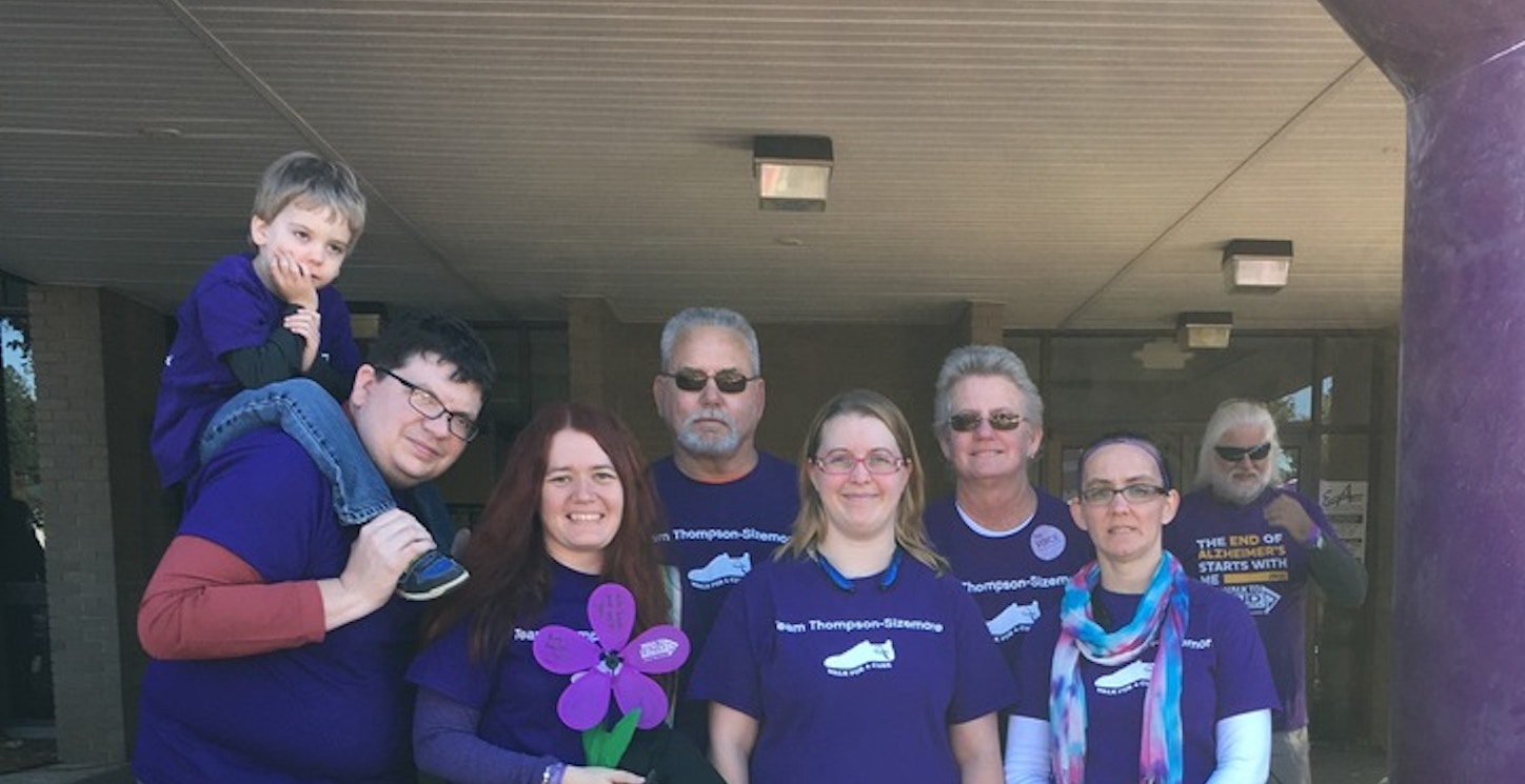 Team A Thompson Sizemore Raises Awareness For Alzheimer's Disease T-Shirt Photo