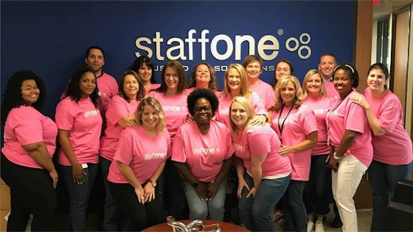 Staff One Pink Out For Breast Cancer T-Shirt Photo