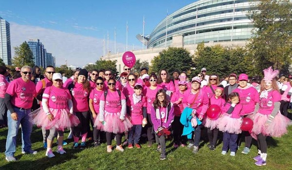 Picture of Making Strides Against Breast Cancer Custom T-Shirt Design Making Strides Against Breast Cancer T-Shirt Photo