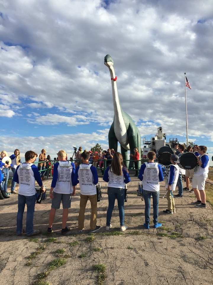 Shs Drumline At Dinosaur Park T-Shirt Photo