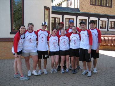 Fly Ballers College Softball Team T-Shirt Photo