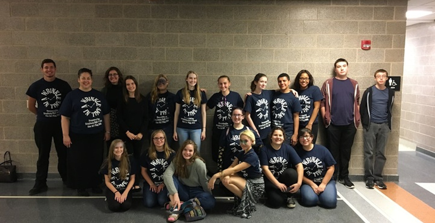 One Act Team Rocking Their T's!  T-Shirt Photo
