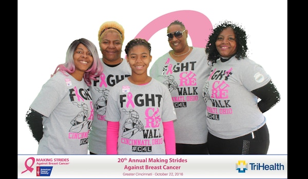 2016 Making Strides Against Breast Cancer Cincinnati T-Shirt Photo