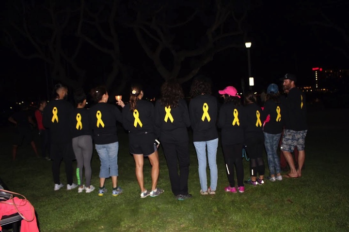 Glow Gold Childhood Cancer Campaign T-Shirt Photo