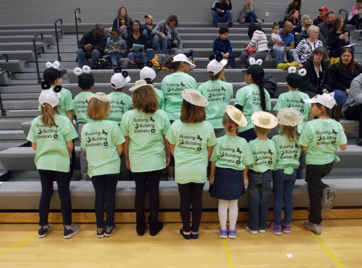 Highland Buzzing Building Bobcats! T-Shirt Photo