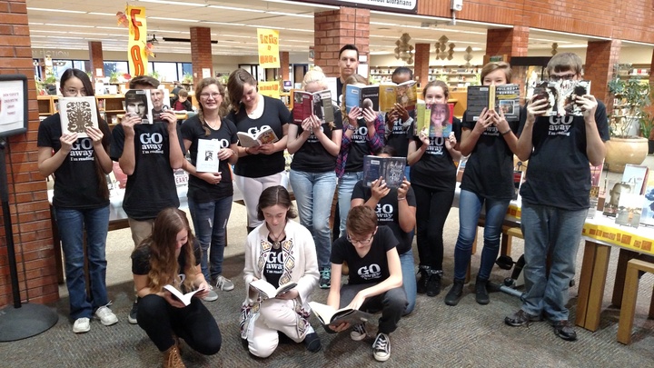 Go Away...I'm Reading T-Shirt Photo