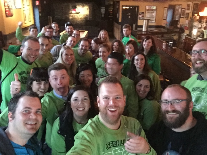 Green Line Bar Crawl  T-Shirt Photo