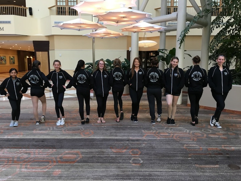 Young Dancers Proudly Showing Off Their New Warm Up Jackets! T-Shirt Photo