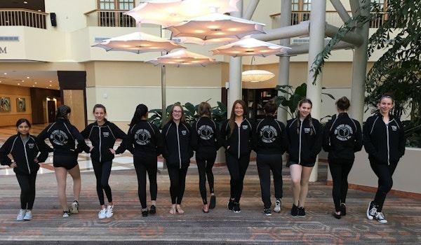 Young Dancers Proudly Showing Off Their New Warm Up Jackets! T-Shirt Photo