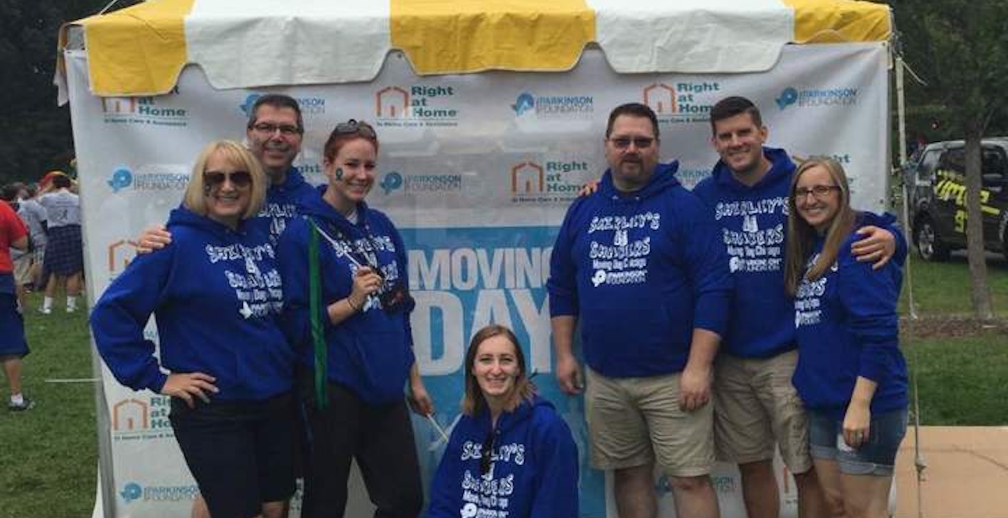 Team Shirley's Shakers National Parkinson Foundation Moving Day® Chicago Walk  T-Shirt Photo