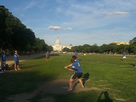 Playing On The Mall T-Shirt Photo