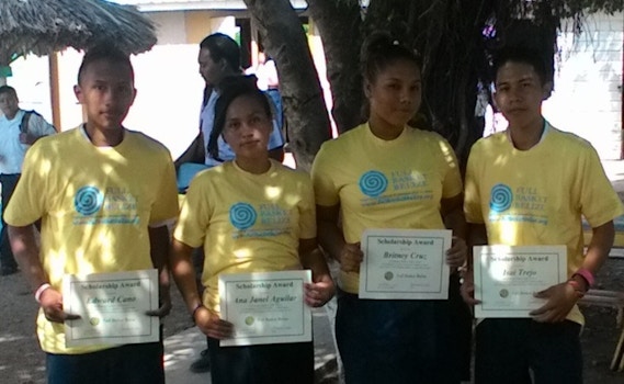 Full Basket Belize Scholarship Winners, Sarteneja, Belize T-Shirt Photo