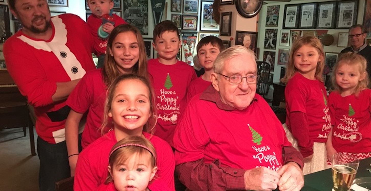 Poppy And Grandkids T-Shirt Photo