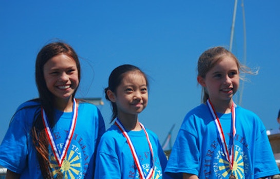 10 & Under 1,000 Yard Open Water Champs Medal Winners From T T-Shirt Photo