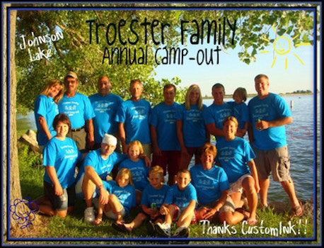 Troester Family Annual Camp Out Johnson Lake T-Shirt Photo