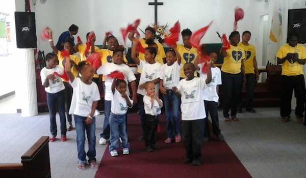 Picture of Medford Ame Zion Children Worshipping Custom T-Shirt Design Medford Ame Zion Children Worshipping T-Shirt Photo