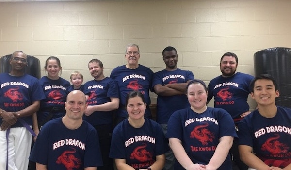 Picture of Happy Red Dragons Custom T-Shirt Design Happy Red Dragons T-Shirt Photo