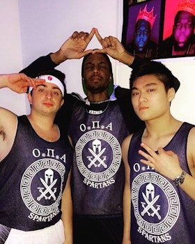 The Omicron Pi Alpha Spartans T-Shirt Photo