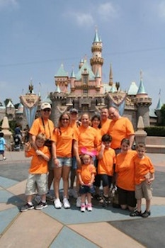 The Whole Family At Disneyland T-Shirt Photo
