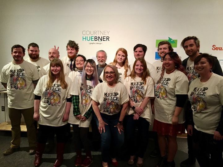 Keep Peace And Make Art! T-Shirt Photo