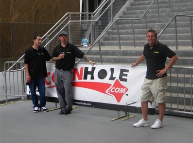 Cornhole.Com At Soldier Field In Chicago. T-Shirt Photo