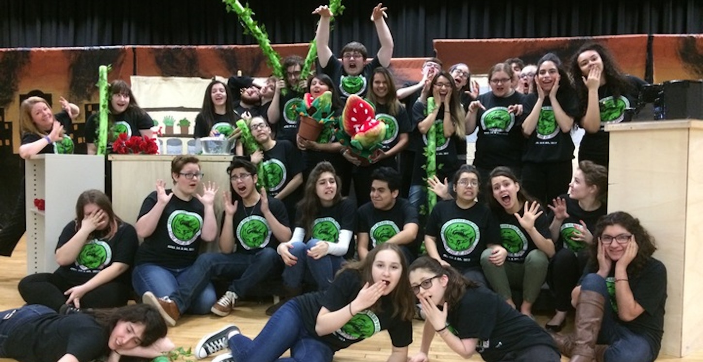 Little Shop Of Horrors Cast And Crew T-Shirt Photo