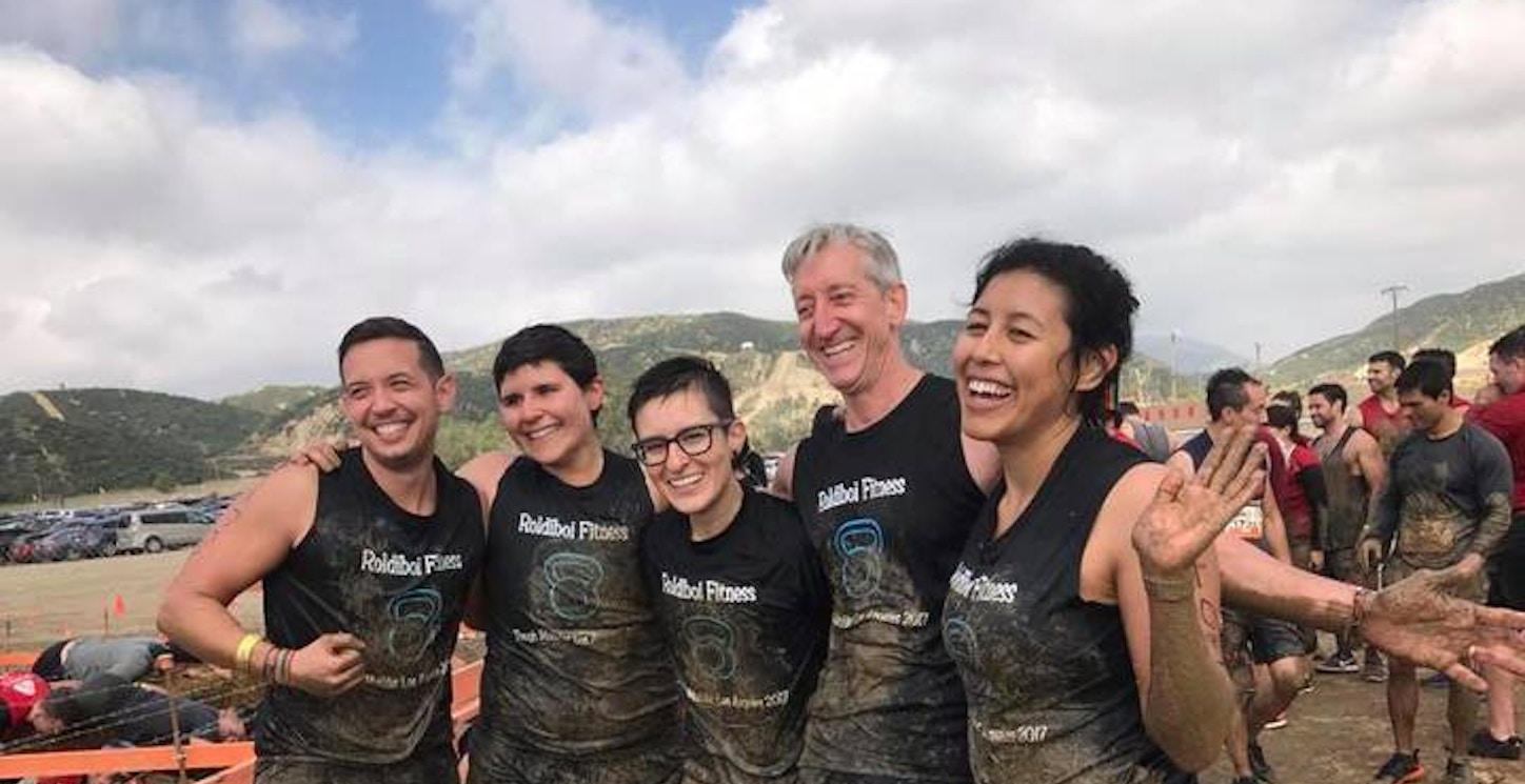 Picture of Roldiboi Fitness Gets Muddy! Custom T-Shirt Design Roldiboi Fitness Gets Muddy! T-Shirt Photo