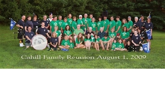 Cahill Clan With Celtic Thunder T-Shirt Photo