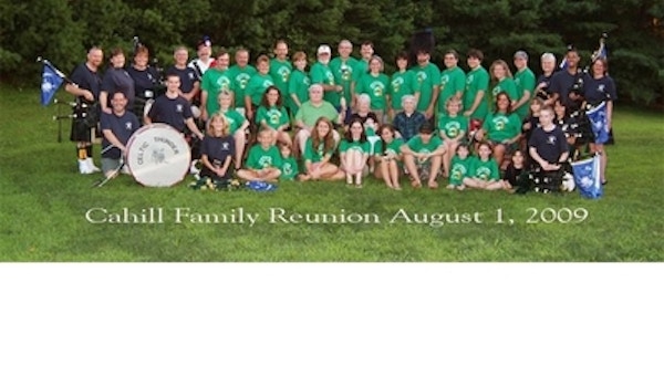 Cahill Clan With Celtic Thunder T-Shirt Photo