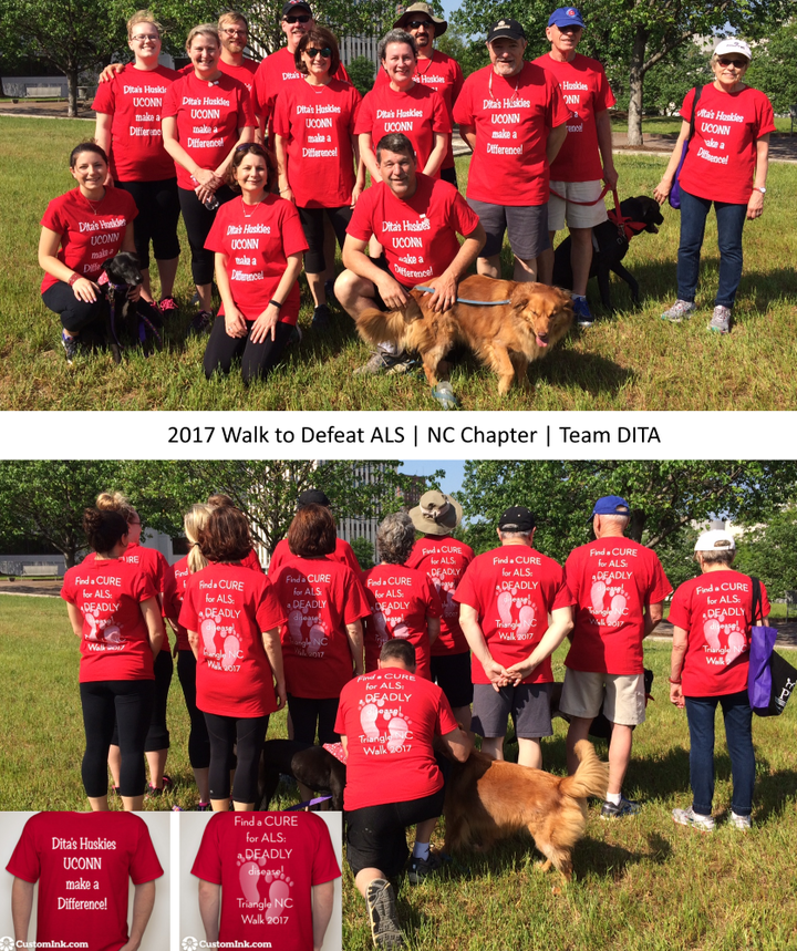 2017 Walk To Defeat Als   Team Dita T-Shirt Photo