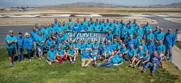 Skydivers Over Sixty  T-Shirt Photo