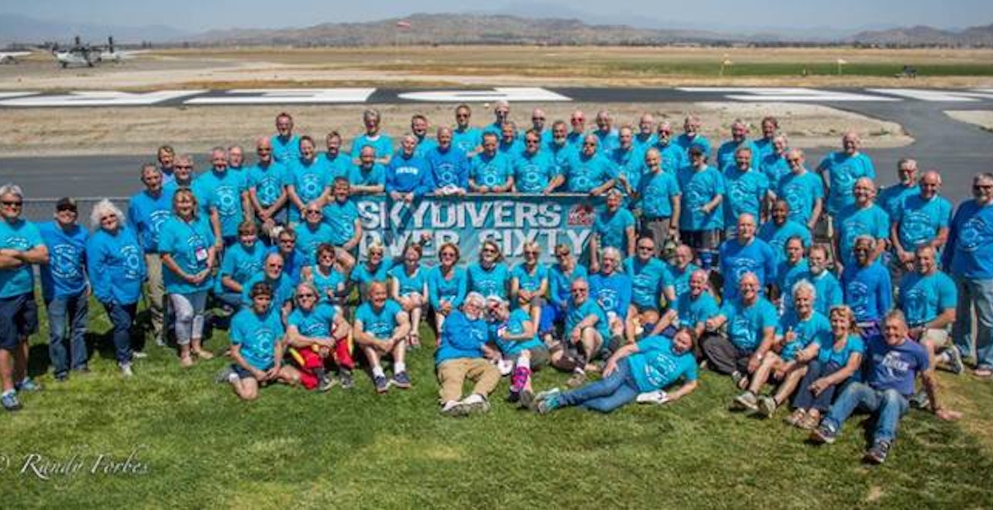 Skydivers Over Sixty  T-Shirt Photo