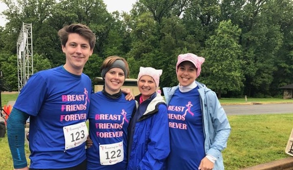 Running For "Living In Pink" With My Daughter's On Mother's Day T-Shirt Photo