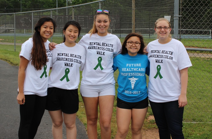 Mental Health Awareness Color Wall T-Shirt Photo