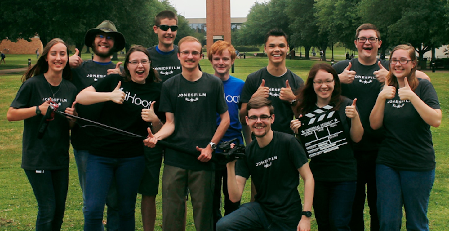 Picture of Jonesfilm Crazy Students Making Awesome Short Films Custom T-Shirt Design Jonesfilm Crazy Students Making Awesome Short Films T-Shirt Photo