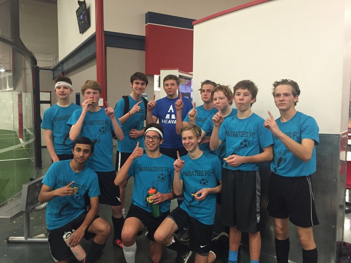 Manatees Fc Indoor Soccer Champions T-Shirt Photo