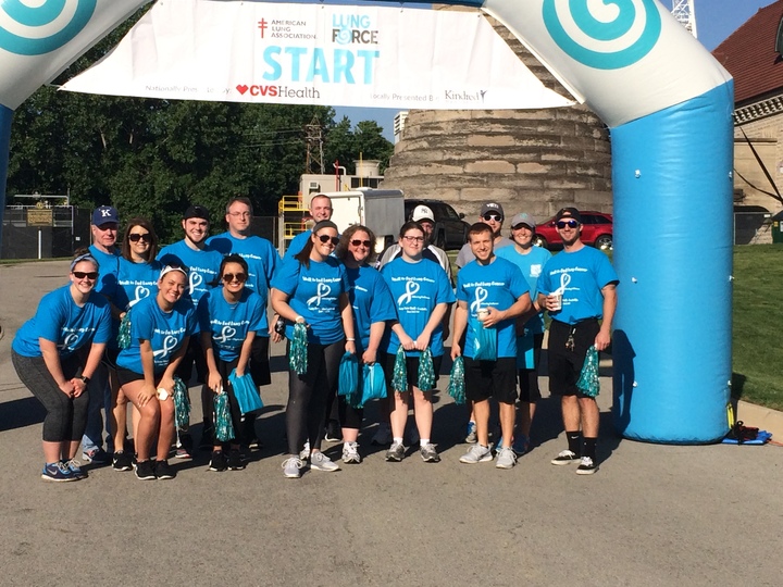 Lung Force Walk Louisville  Marching For Mamaw T-Shirt Photo
