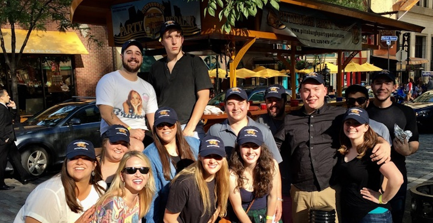 Picture of Farley's Pittsburgh Peddling Party Custom T-Shirt Design Farley's Pittsburgh Peddling Party T-Shirt Photo