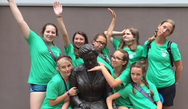 Girl Scouts With Founder Juliette Low T-Shirt Photo