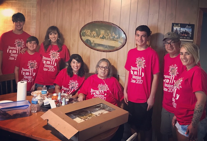 Jimenez Family Reunion T-Shirt Photo
