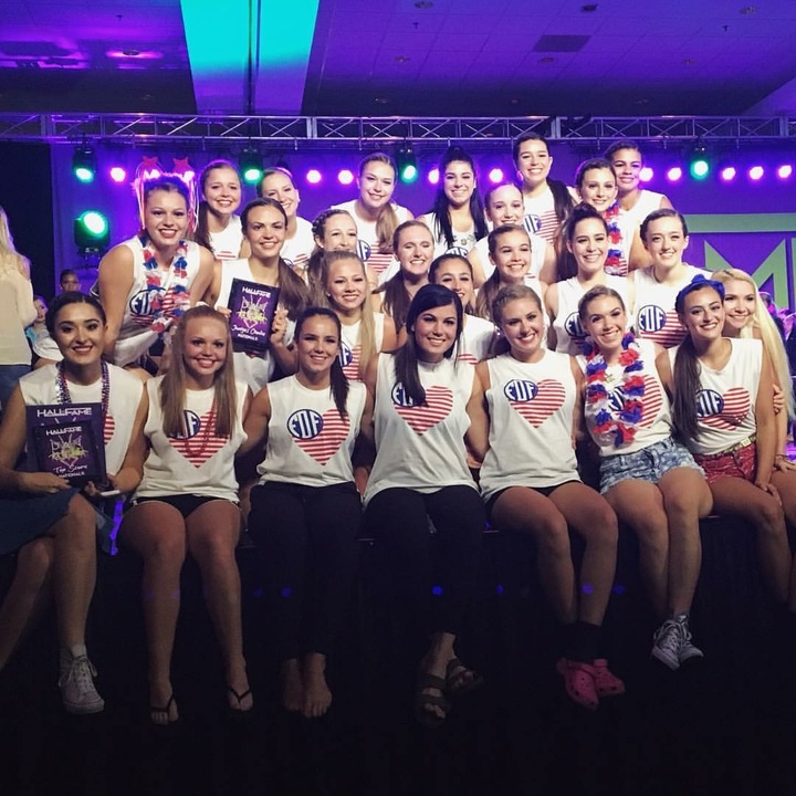 Celebrating A 4th Of July Win At Hall Of Fame Dance Nationals!  T-Shirt Photo