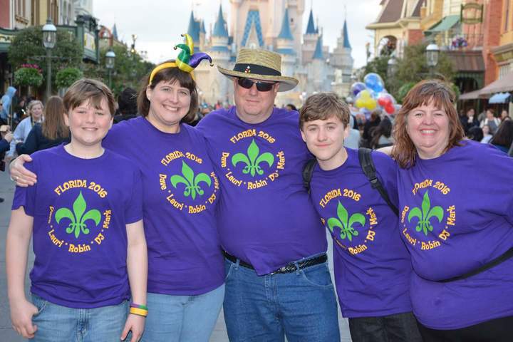The Mills Family Mardi Gras T-Shirt Photo