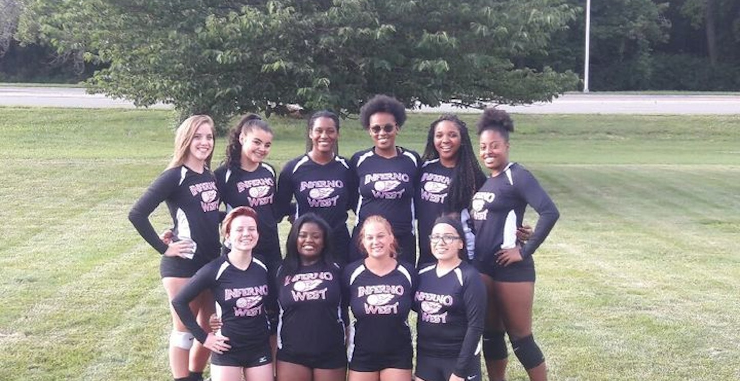 Picture of Inferno West Volleyball Custom T-Shirt Design Inferno West Volleyball T-Shirt Photo