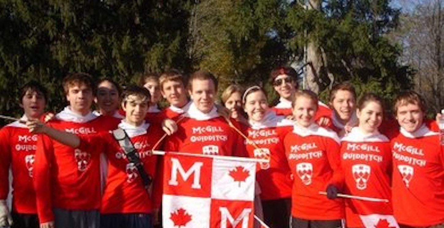 Picture of Canada Plays Quidditch Custom T-Shirt Design Canada Plays Quidditch T-Shirt Photo