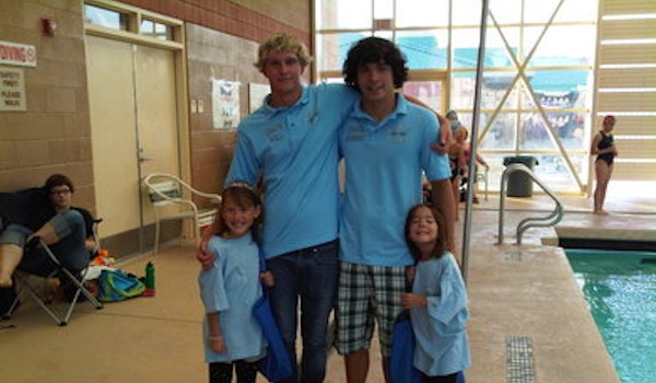 Club Sport Swimmers And Their Coaches T-Shirt Photo