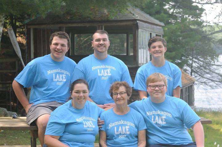 Grandma And The Kids    Who Just Keep Getting Older. T-Shirt Photo