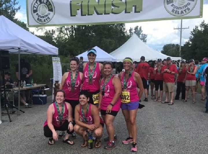 The Glory Huntresses Victorious Finish To The Lena 50 Mile Relay T-Shirt Photo