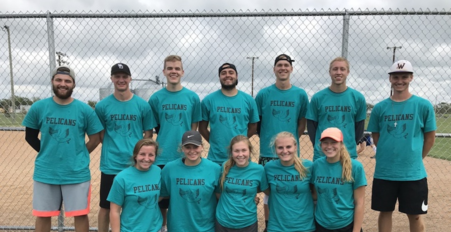 Pelican Coed Softball Team T-Shirt Photo