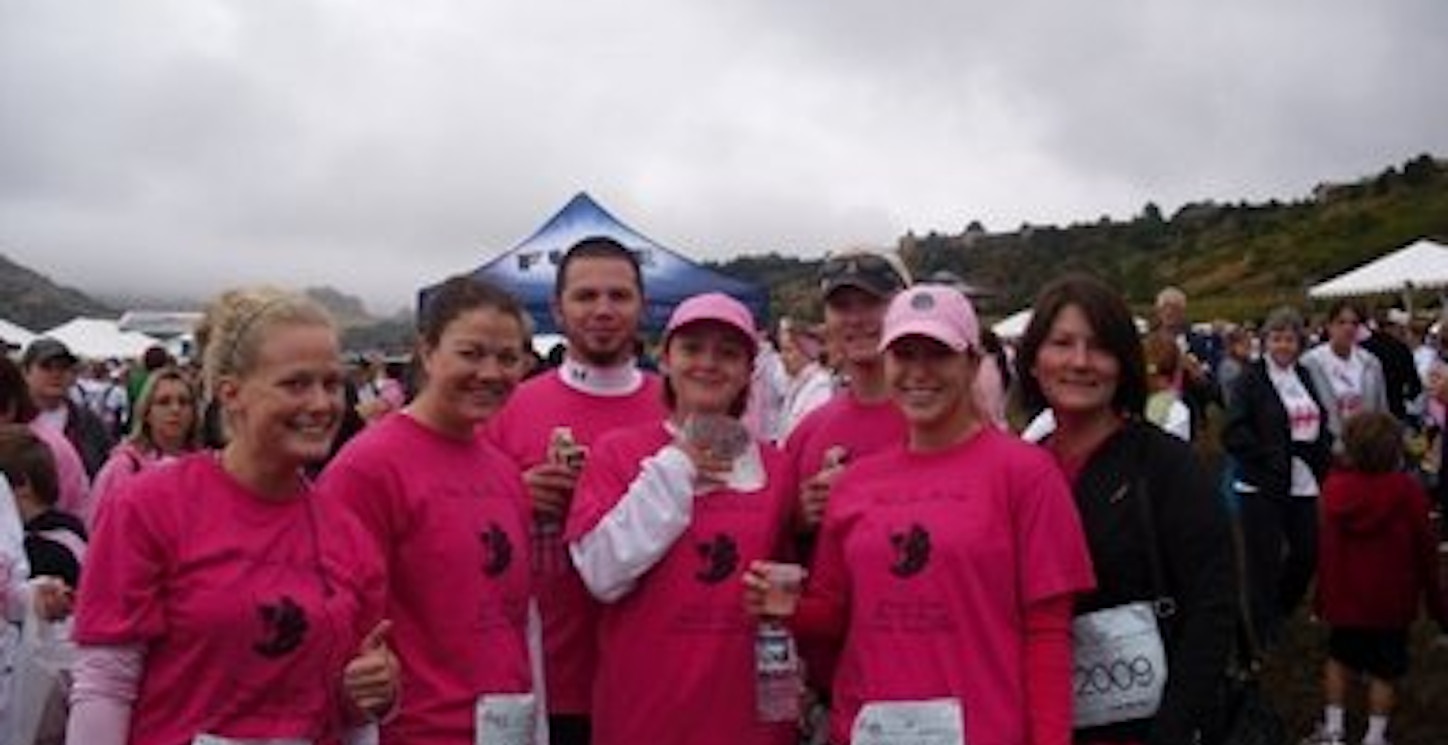 Picture of Winos For The Cure Custom T-Shirt Design Winos For The Cure T-Shirt Photo