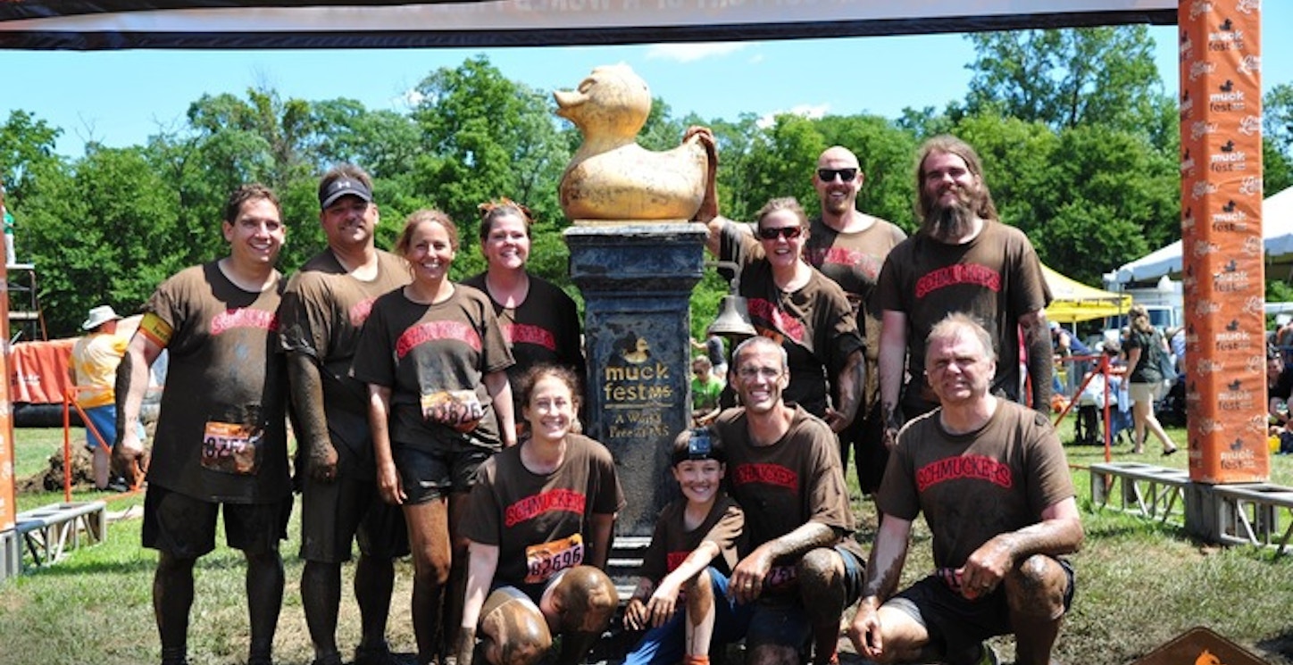 Picture of Team Schmuckers Take On Ms Muckfest Custom T-Shirt Design Team Schmuckers Take On Ms Muckfest T-Shirt Photo